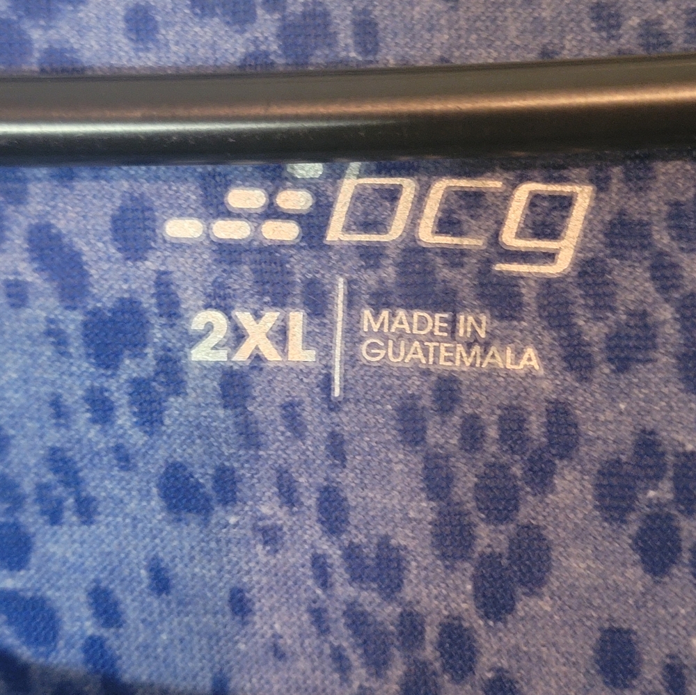 Blue Patterned Women's Top - Picture 2 of 3